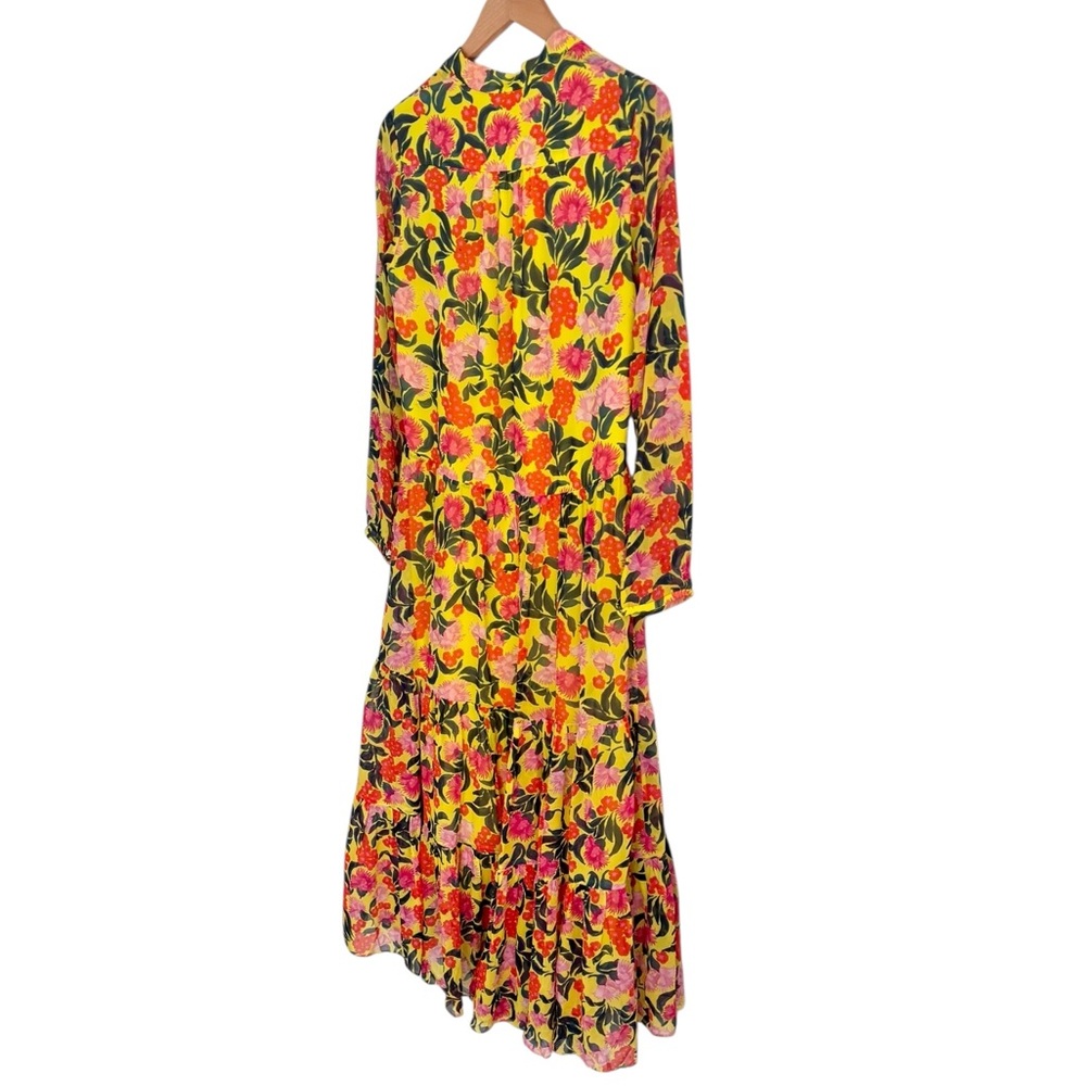 Saloni Alexia Azalea Silk Maxi Dress - Picture 10 of 14